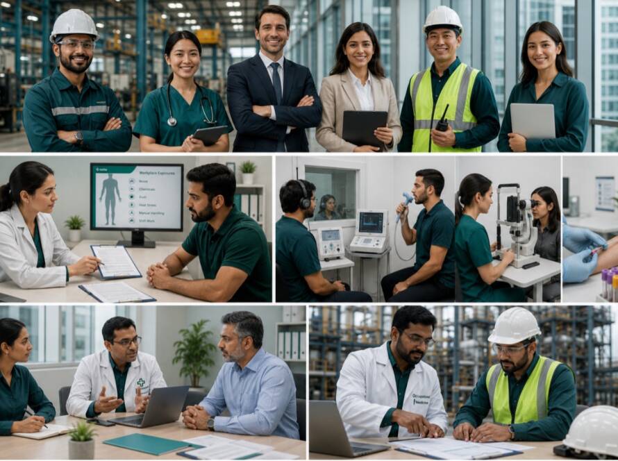 Occupational health medical assessment at Medi Sense Clinic Dubai